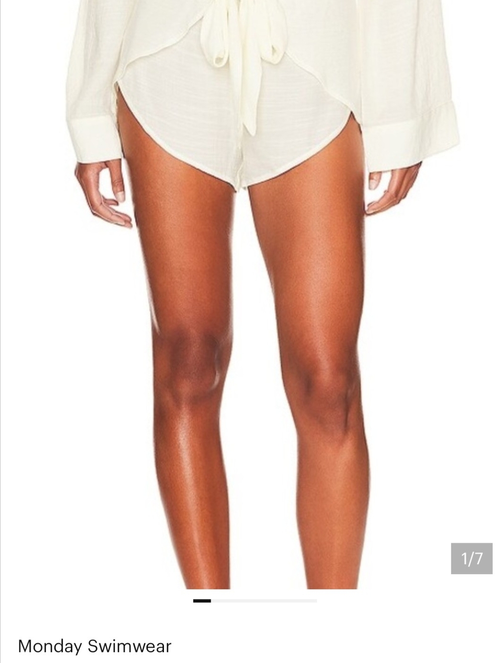 Monday Swimwear Ivory San Miguel Shorts S